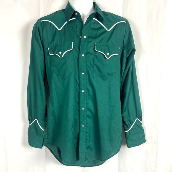 Rockmount Ranchwear Mens Western Snap Shirt size Medium 15 1/2 44x32 Cowboy - Picture 2 of 8